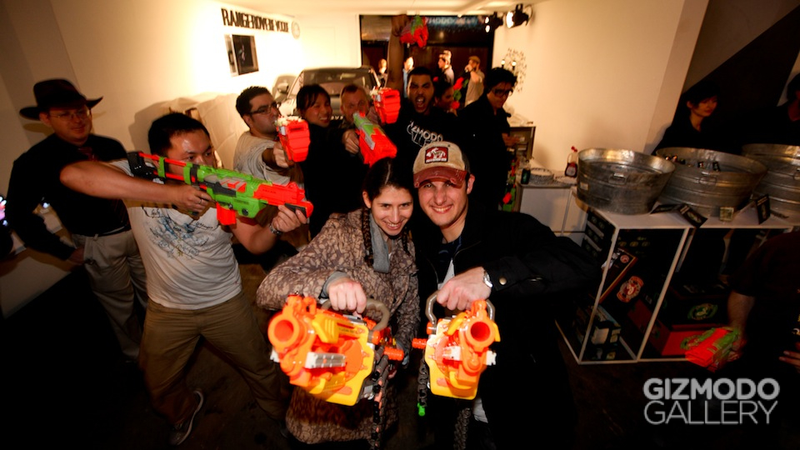 Illustration for article titled Gizmodo Gallery Reader Meet Up Nerf Party Gallery